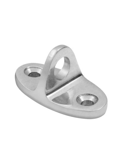 Solid-Brass Eye Loop for Hook and Eye in Polished Chrome.
